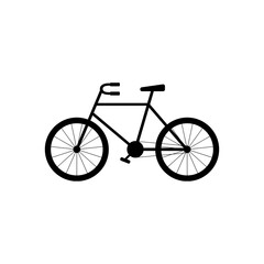 Fototapeta premium Retro bike bicycle icon isolated on a white background