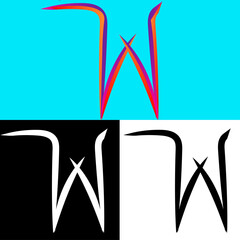 Alphabet letter W Premium logo