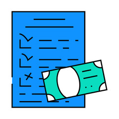 checklist check line icon vector. checklist check sign. isolated symbol illustration