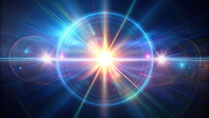 Realistic lens flare effect through glass overlay , lens flare, glass effect, photography, light leak