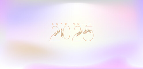 Festive background featuring colorful confetti and Happy New Year 2025 text in a joyful design