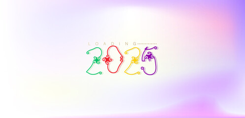 Festive background featuring colorful confetti and Happy New Year 2025 text in a joyful design