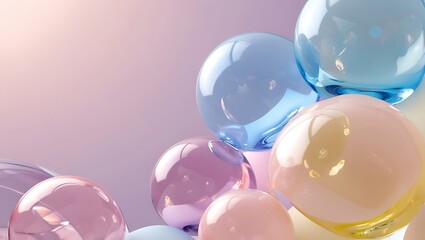 3D Abstract Flying Geometric Shapes . balls on the background. 3d render Illustration for advertising