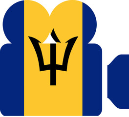 BARBADOS Flag on Documenrty icon