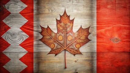 Background of a national day for Truth and Reconciliation in Canada with a leaf and typography, National Day