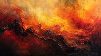 Abstract Fire Sky