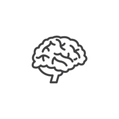 Brain line icon