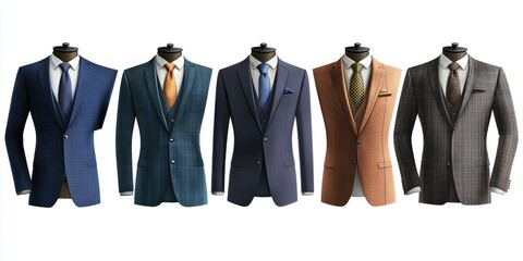 Promotional template for means clothing suits with background