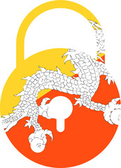 BHUTAN flag on round lock bag