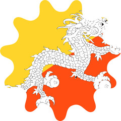 BHUTAN Flag Smooth Sides Icon