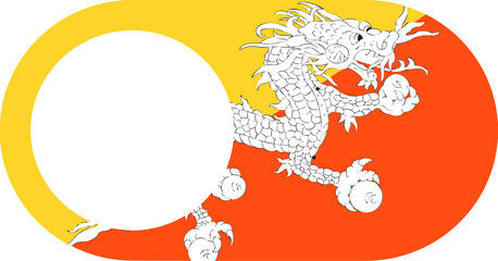 Switch Off Icon of BHUTAN Flag