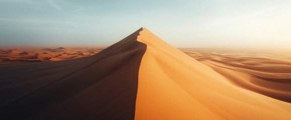 Majestic Dune Landscape Exploring the Serenity of Desert Sands