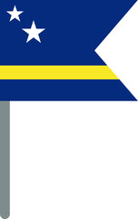 CURACAO Flag On Crisp Corners