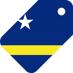 CURACAO Flag on Price Tag
