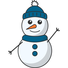 Cute Christmas Snowman