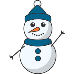 Cute Christmas Snowman
