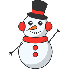 Cute Christmas Snowman