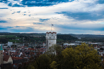 The Mehlsack, originally called White Tower near St. Michael is a fortified tower in Ravensburg built around 1425