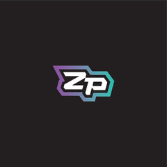 ZP letter dynamic and bold concept modern esport gaming monogram logo