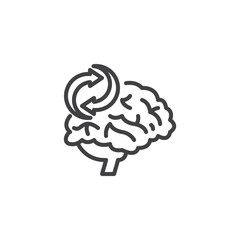 Cognitive Dissonance line icon