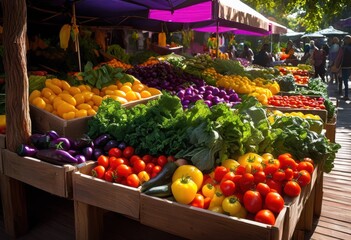 breathtaking display colorful fresh produce showcasing diverse nutrients healthy lifestyle, apples, artichokes, asparagus, basket, beets, bok, choy