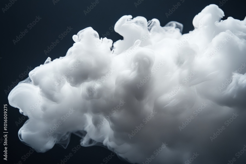 Poster a delicate formation of clouds showcases perfect harmony and balance, presenting an ethereal blend o
