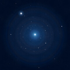 Obraz premium Background.Starry night sky with bright stars and deep blue cosmic background, celestial view, copy space