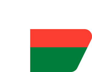 Folder Shape Of MADAGASCAR Flag