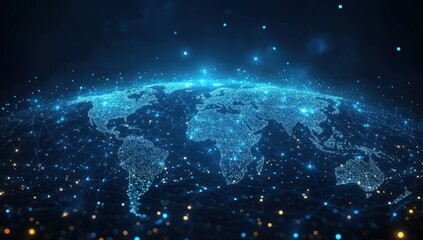 Obraz premium Global Network Connection