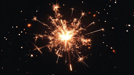 Obraz premium Vibrant Firework Display on Transparent Background, Colorful bursts of light, Dynamic shapes and patterns, Ideal for graphic design, Celebratory themes, Festive decorations