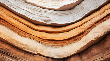 stunning layers of rock formations showcase beautiful blend of earthy tones, highlighting natural artistry of geological processes over time