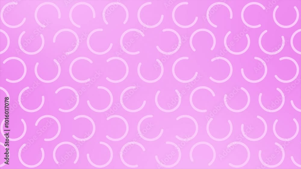 Aufkleber pink color randomly rotating c shaped futuristic geometrical background