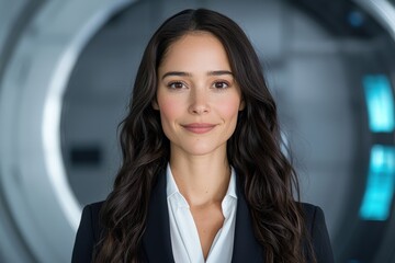 Fototapeta premium Confident businesswoman in formal attire