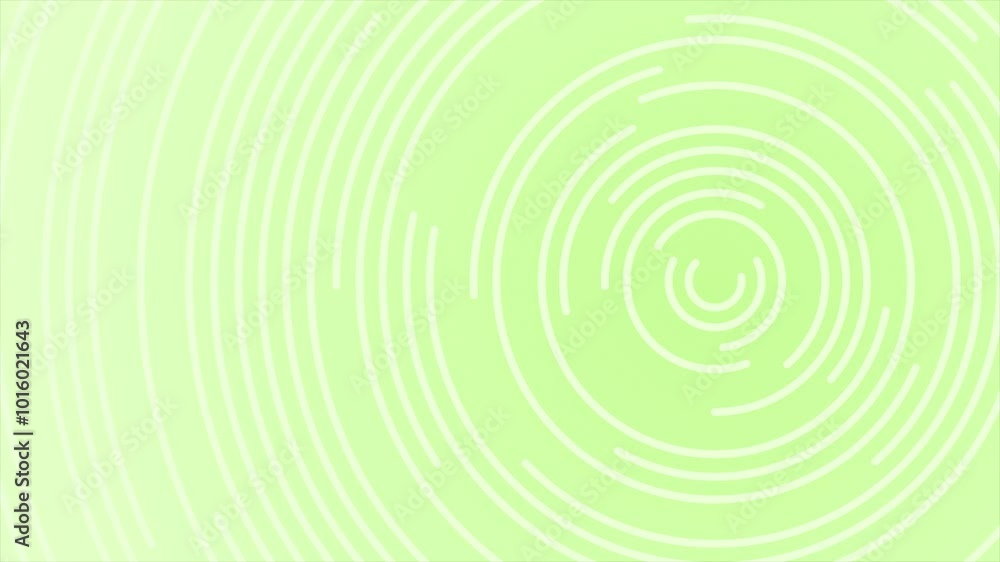 Poster Lime green color rotating multiple circular shapes hi-tech design loop able geometrical background