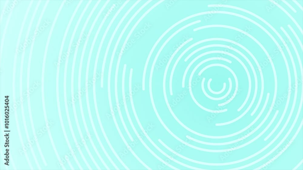 Poster Cyan color rotating multiple circular shapes hi-tech design loop able geometrical background