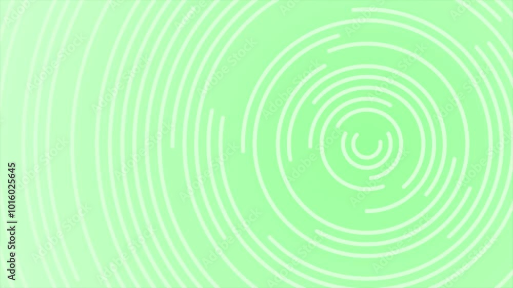 Poster Green color rotating multiple circular shapes hi-tech design loop able geometrical background