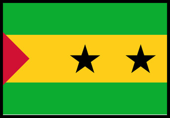 SAO TOME & PRINCIPE Flag rectangle Icon