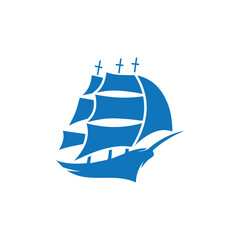 Ship logo vector design template, Cruise ship Logo Template vector, cargo logo design, shipping logo design vector.