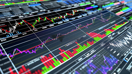 Fototapeta premium a photorealistic graphic or diagram on a whiteboard or digital screen