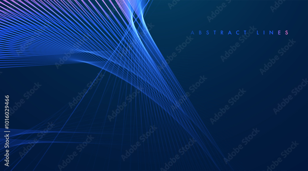 Poster abstract colored dynamic waves. modern abstract cover. colorful curve lines. graphic concept for you