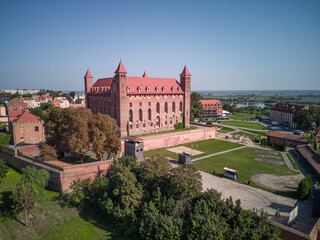 Fototapeta premium Medieval castle in the city center of Gniew, Poland.