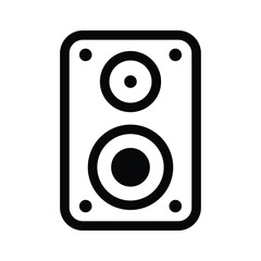 A speaker symbol representing sound, audio, or music systems