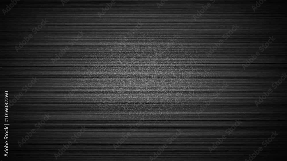 Poster no signal on tv. animation of flickering grey and black horizontal lines and frame with glitch. tv s