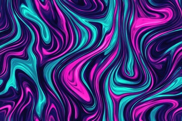 Vibrant neon swirl abstract background
