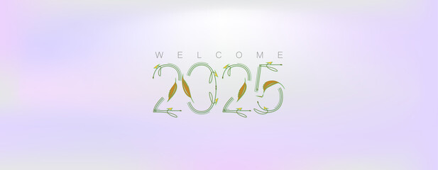 An eye-catching Happy New Year 2025 wallpaper, featuring a colorful and beautiful design to mark the new year celebration