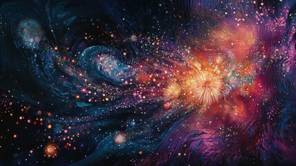 Fototapeta premium Abstract Space Exploration