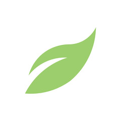 Sprout leaf icon logo design template isolated illustration