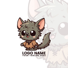 Chibi Werewolf with Fluffy Ears