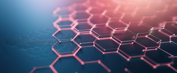 Obraz premium Exploring the Intricacies of Hexagonal Patterns in Modern Design and Technology