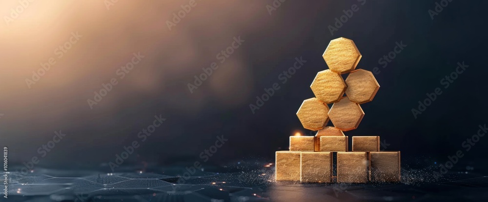 Poster innovative strategies for building success with hexagonal structures in modern design